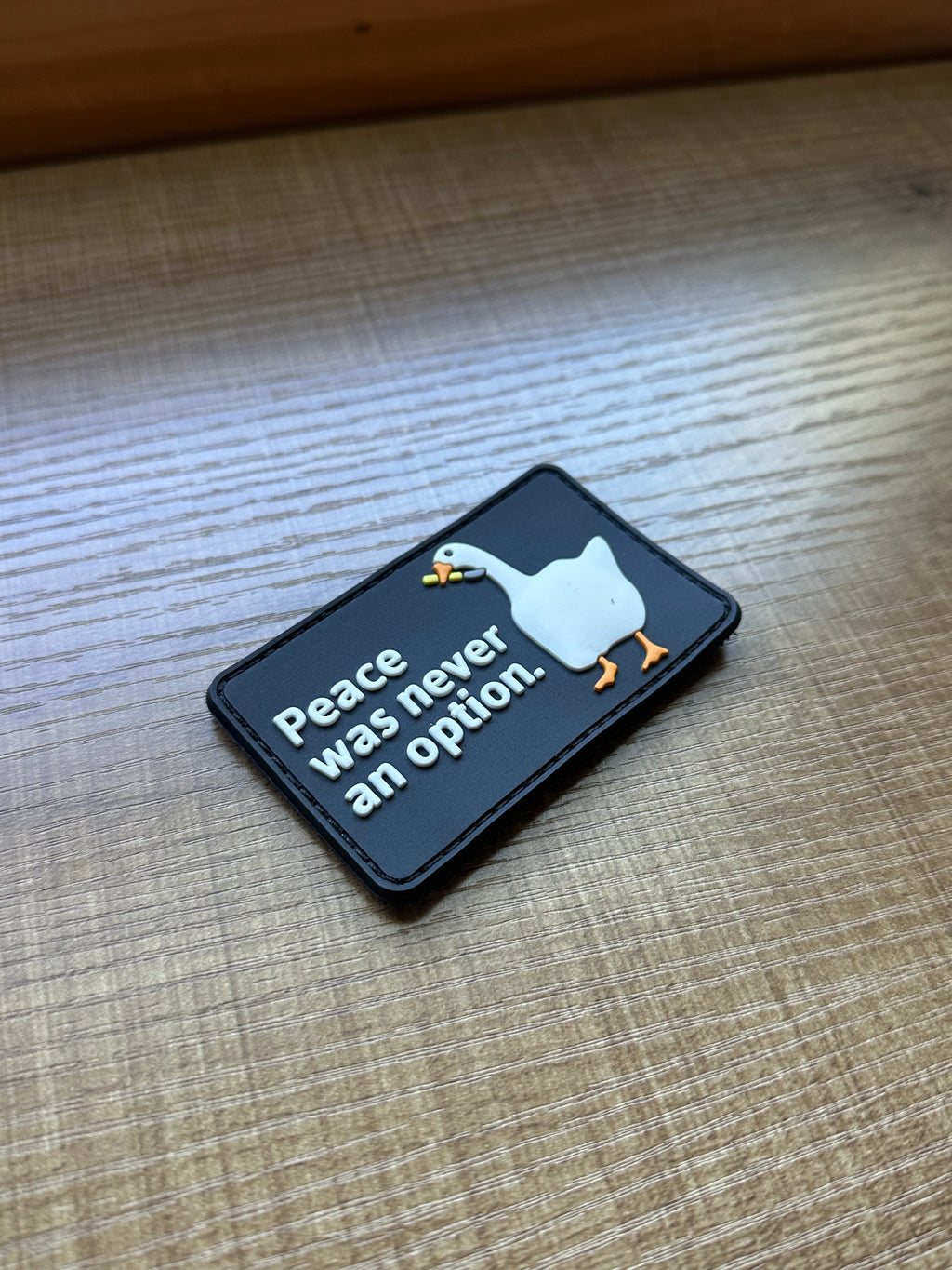 "Peace was Never an Option" Veclro Patch