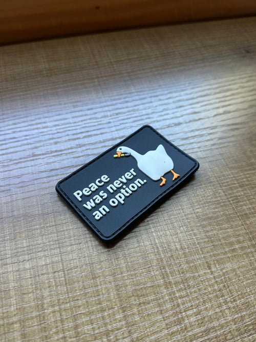 "Peace was Never an Option" Veclro Patch