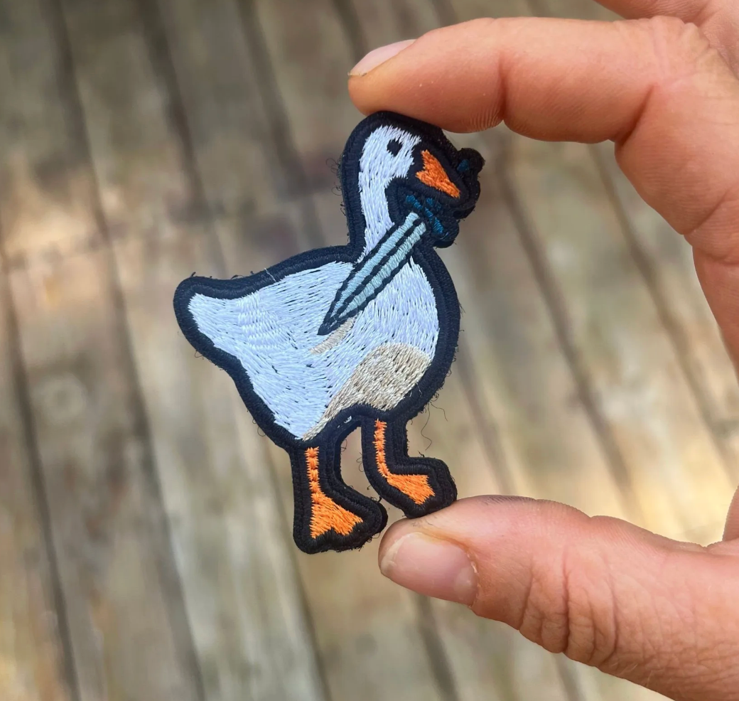 2 Pack: Dynamite and Dagger Duck! Embroidered Patches